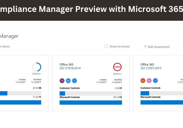 Compliance Manager Preview with Microsoft 365